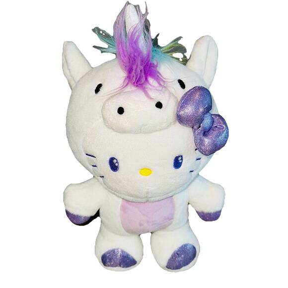 Gund Sanrio Hello Kitty Unicorn Costume 10" Plush From Universal Park Rainbow - Picture 1 of 7